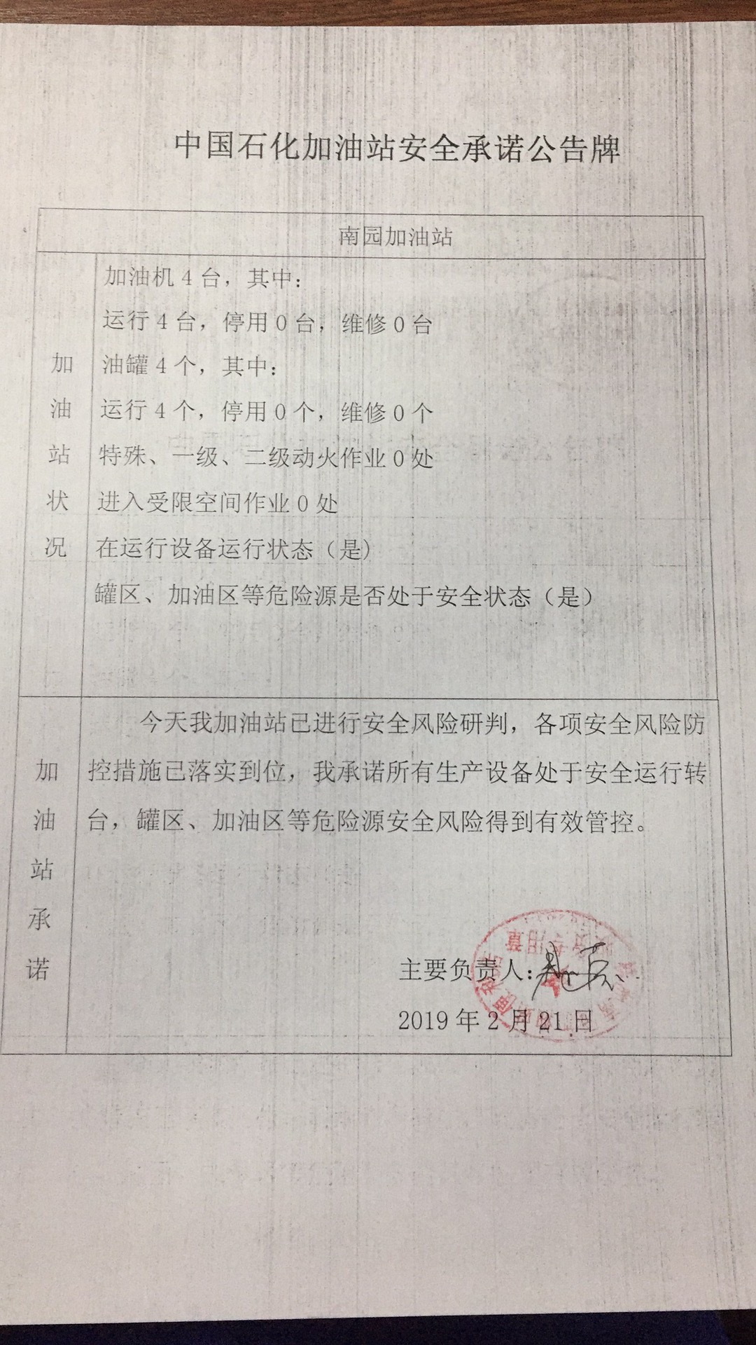 20190221安全承诺公告牌公示