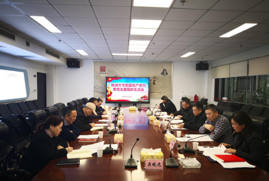 2018年度株洲市专职国有产权代表党支部组织生活会召开