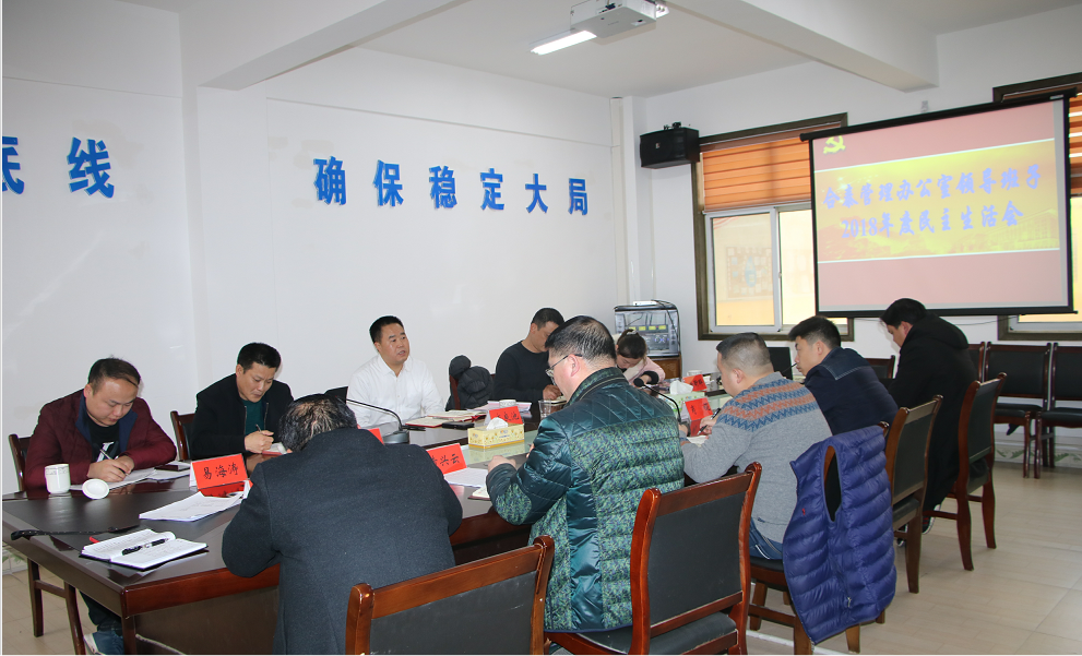 合泰管理办公室召开2018年度领导班子民主生活会