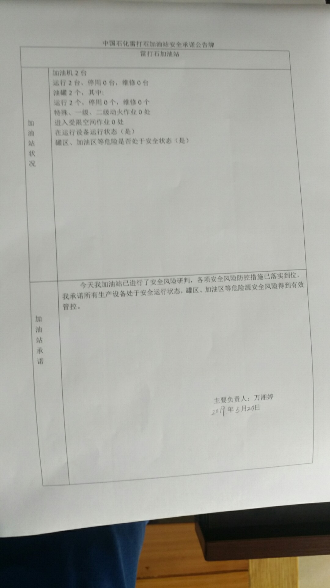 20190320安全承诺公告牌公示