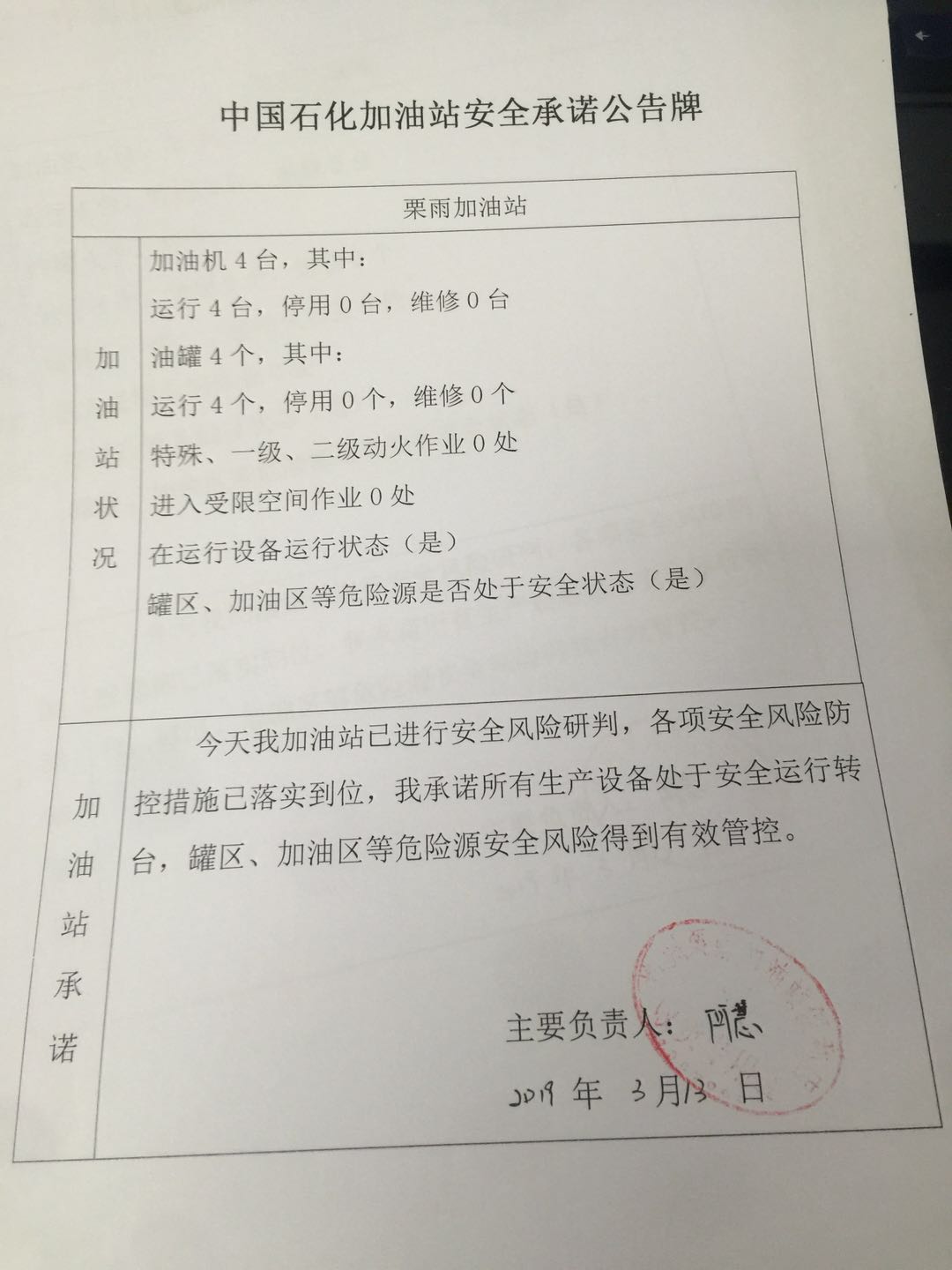 20190313安全承诺公告牌公示
