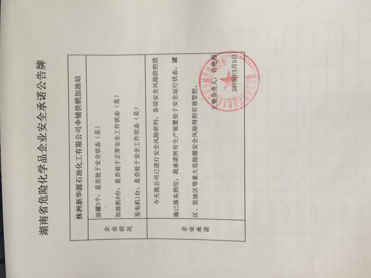 20190305安全承诺公告牌公示