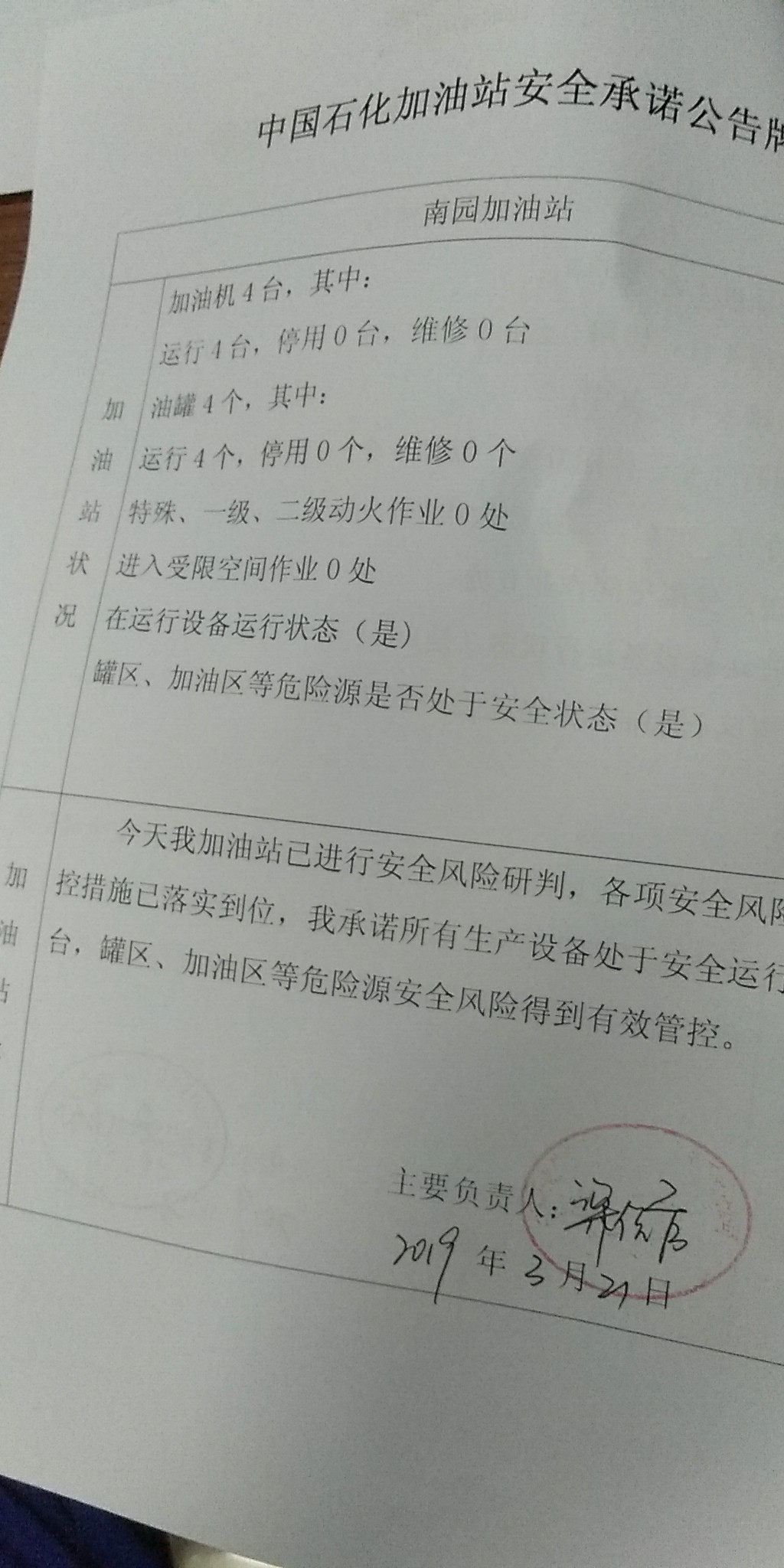 20190321安全承诺公告牌公示