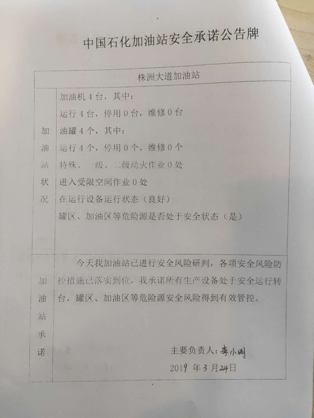 20190324安全承诺公告牌公示