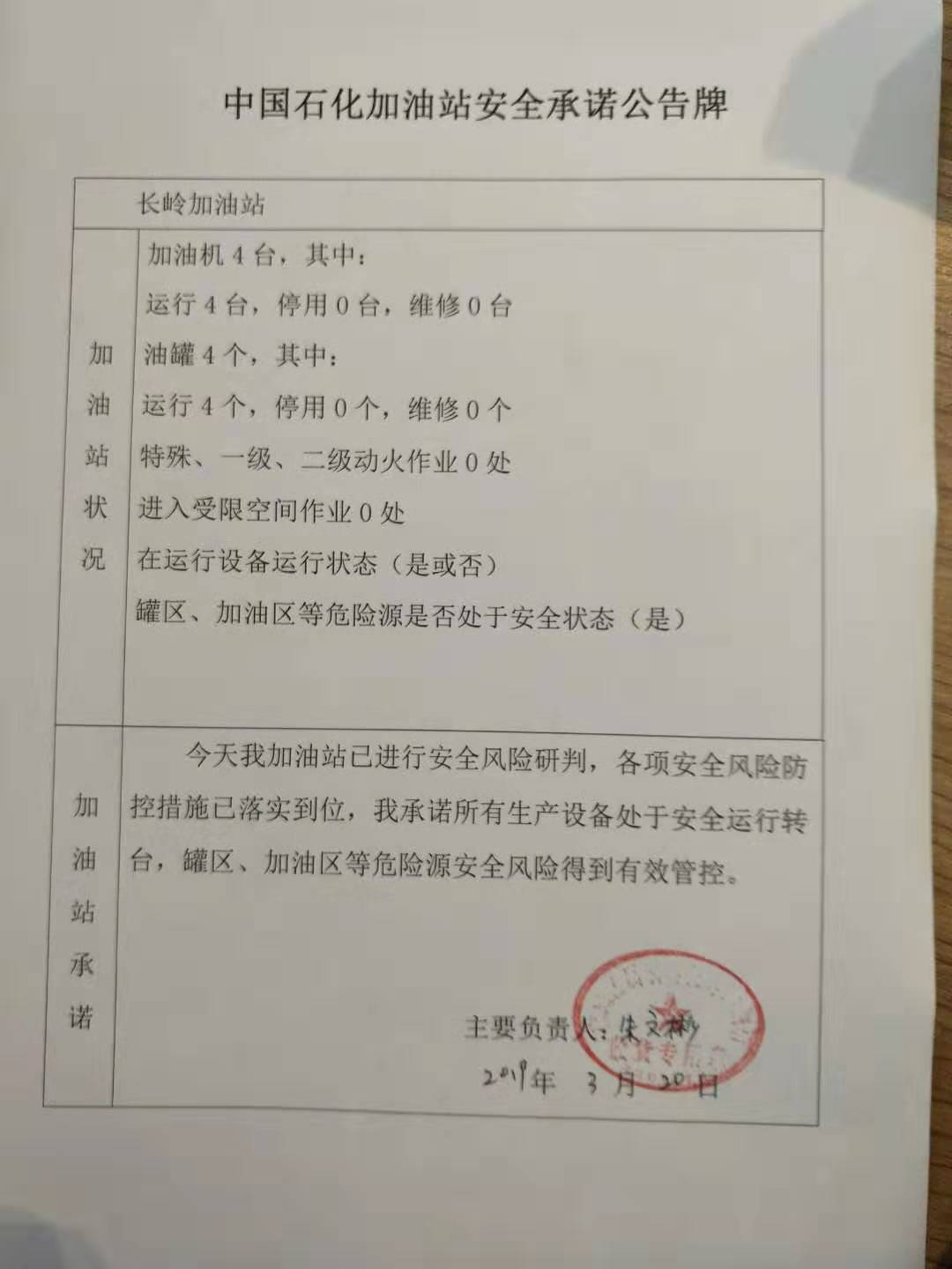 20190320安全承诺公告牌公示