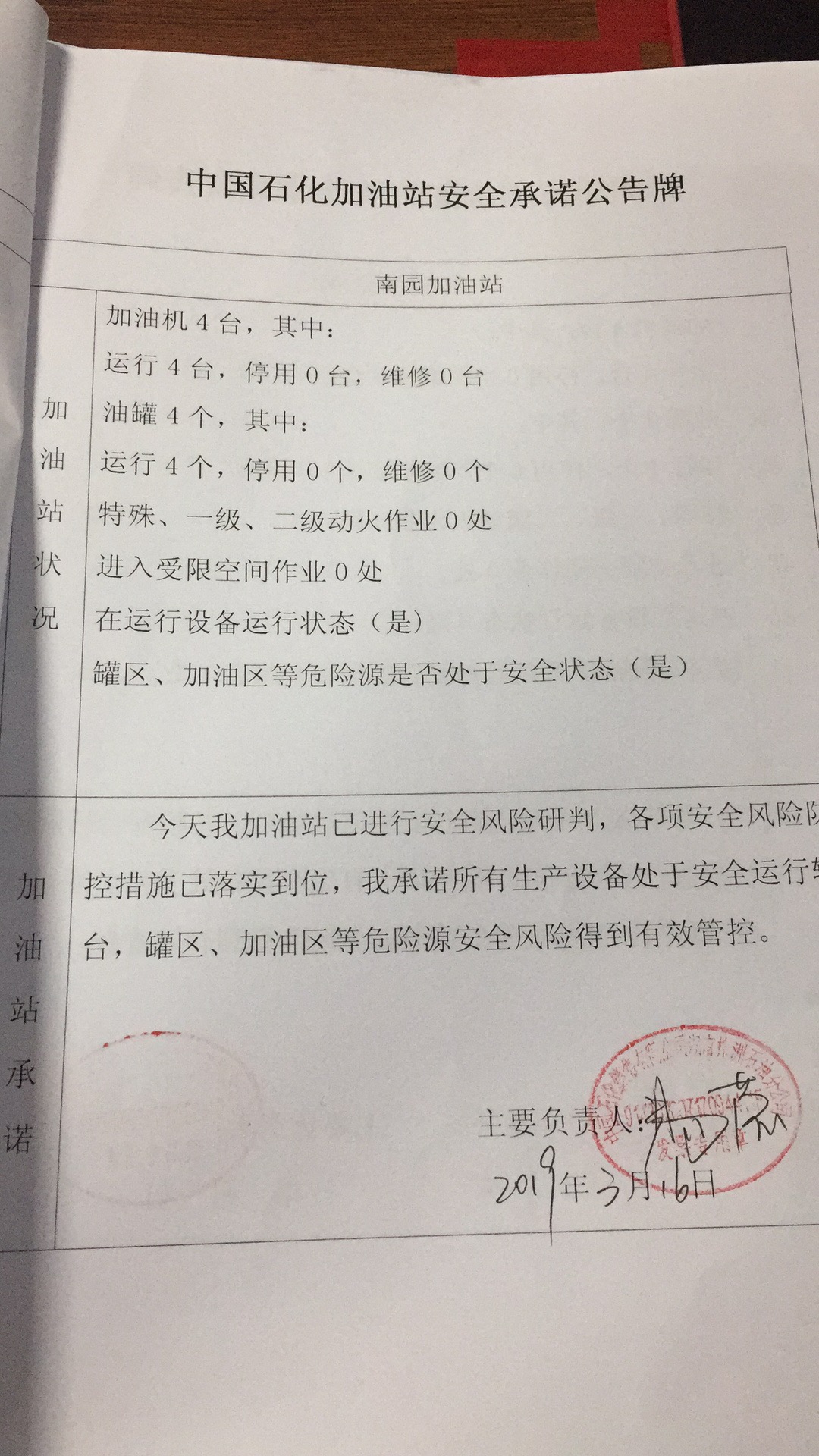 20190316安全承诺公告牌公示