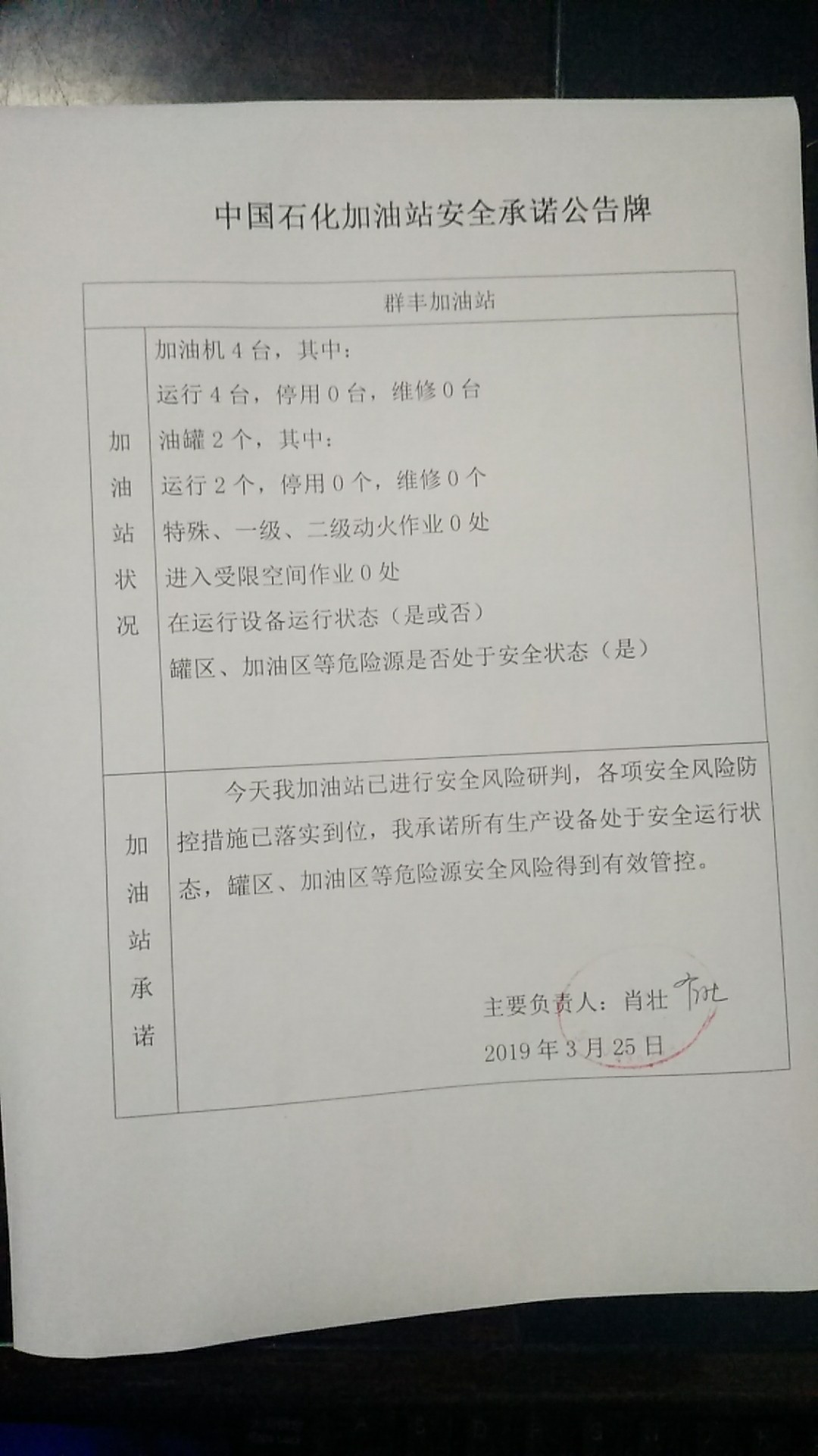 20190325安全承诺公告牌公示