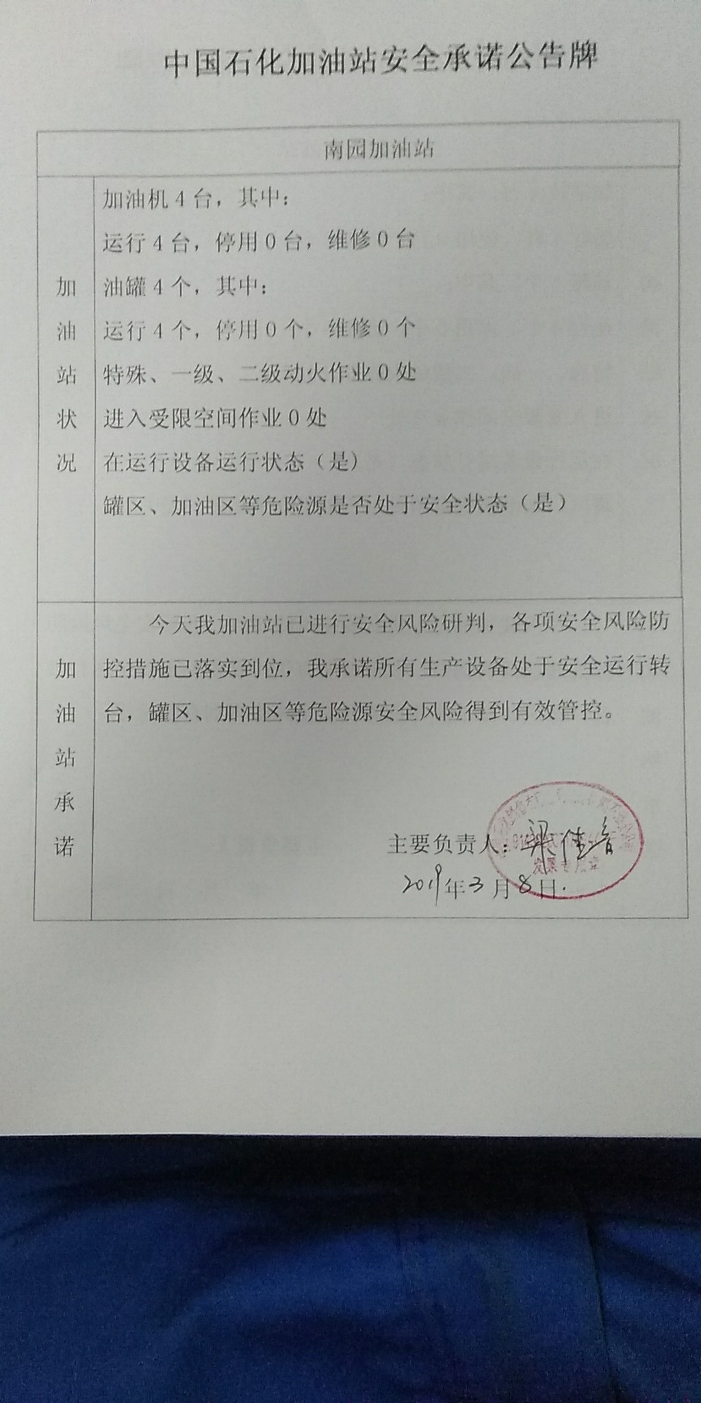 20190308安全承诺公告牌公示