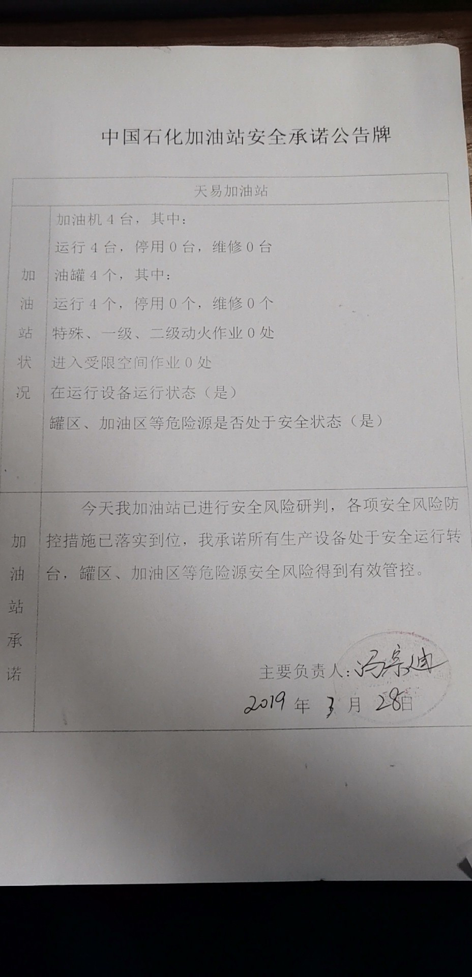 20190328安全承诺公告牌公示