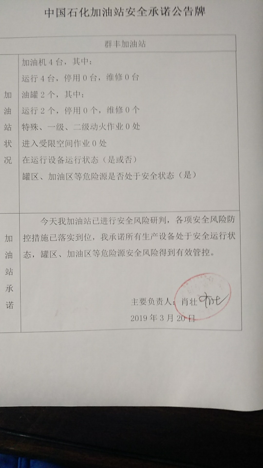 20190320安全承诺公告牌公示