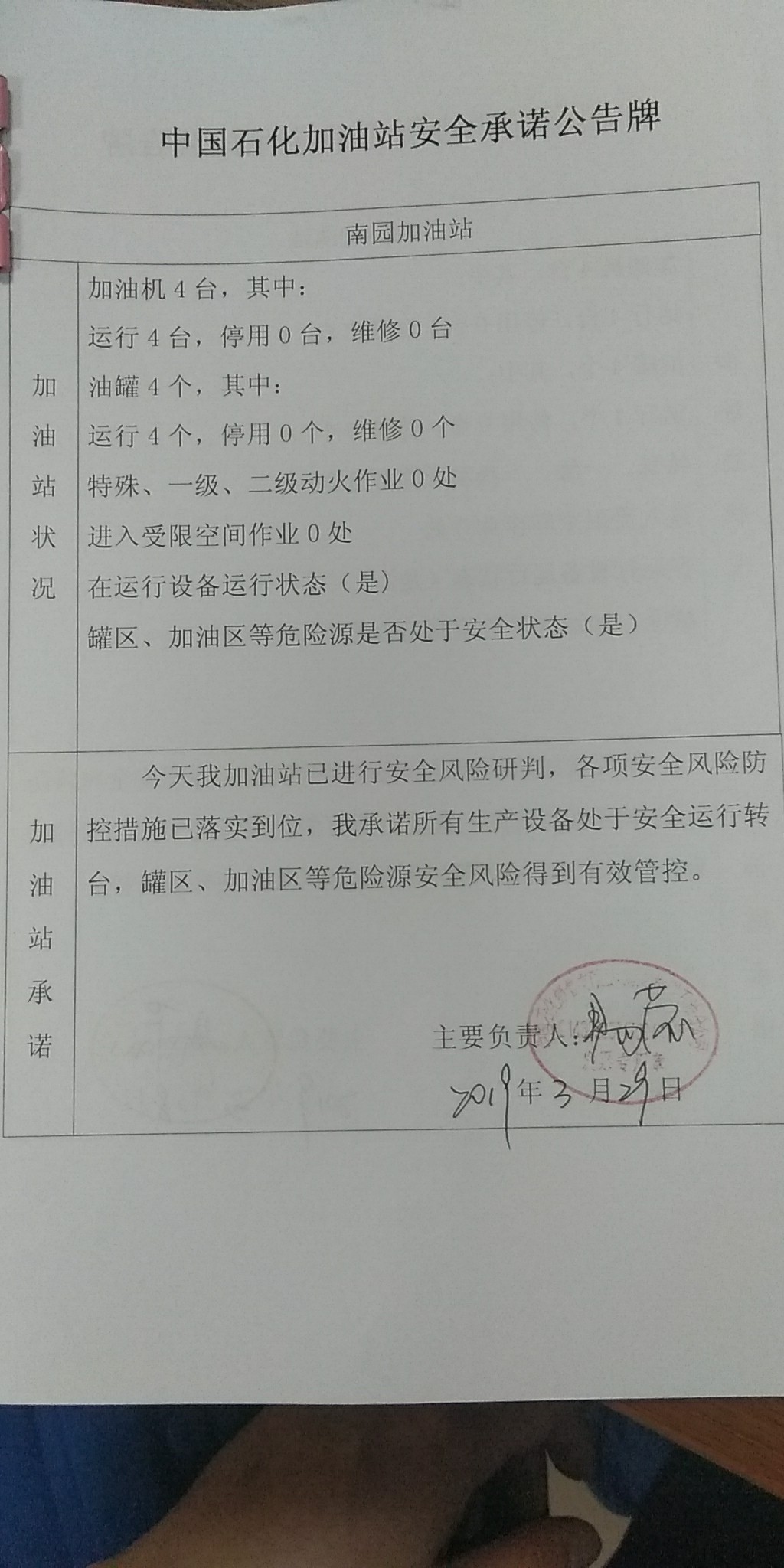 20190329安全承诺公告牌公示