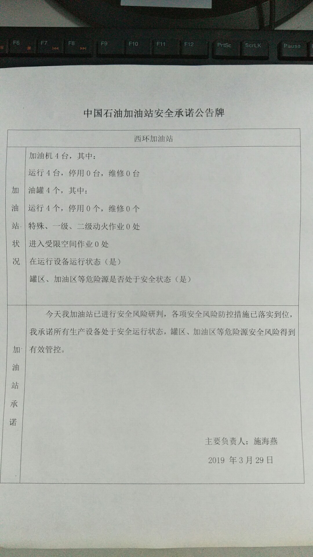 20190329安全承诺公告牌公示