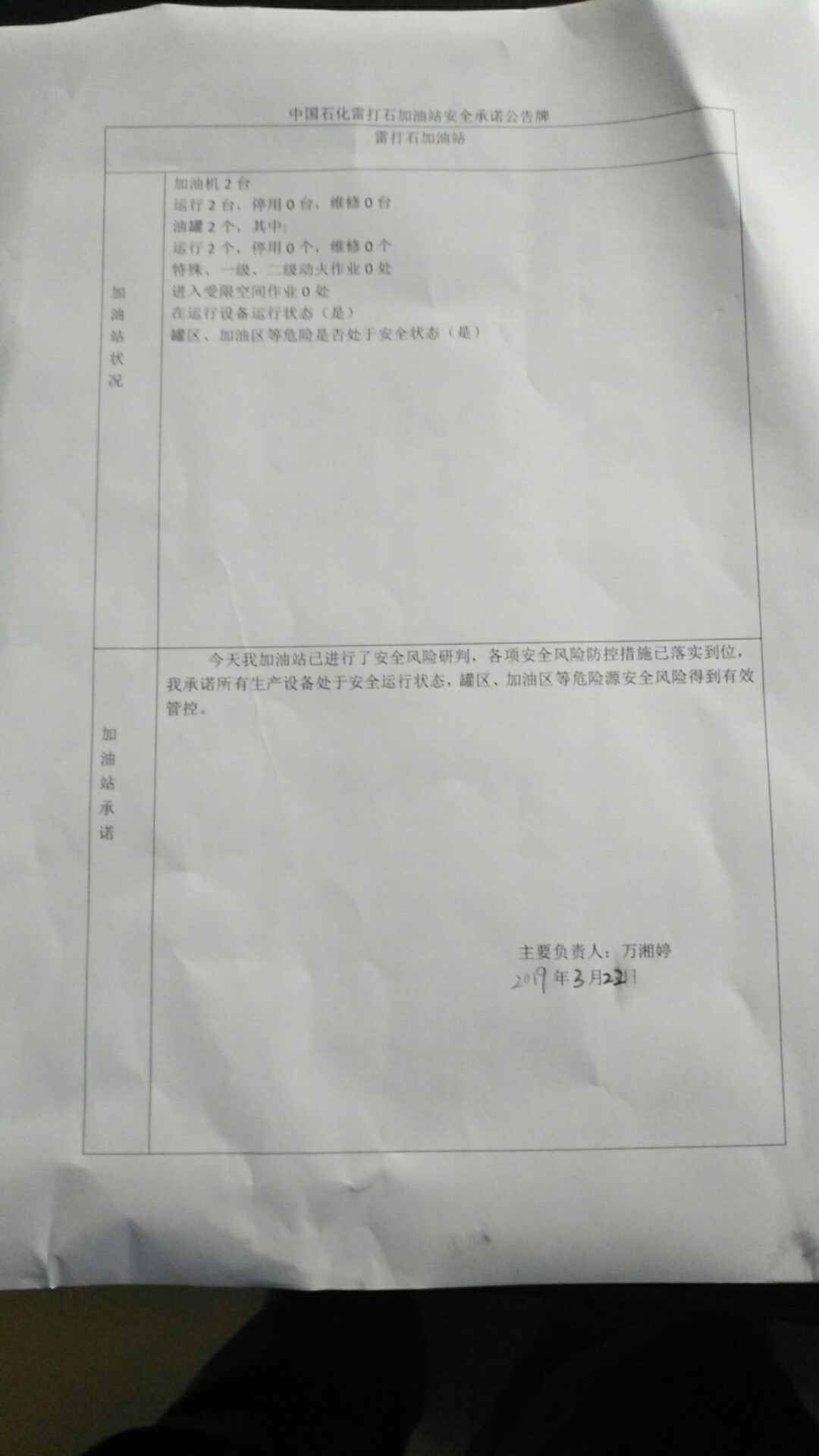 20190322安全承诺公告牌公示