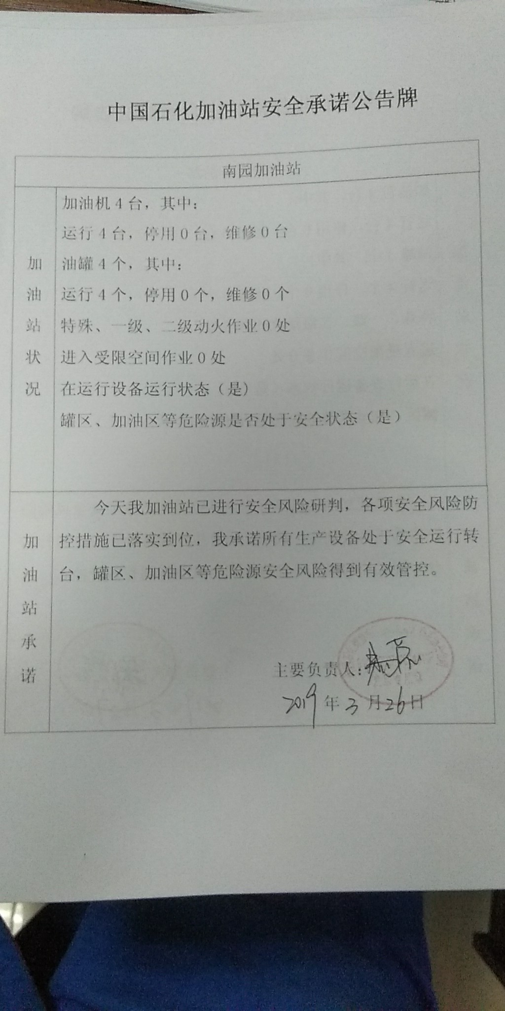 20190326安全承诺公告牌公示