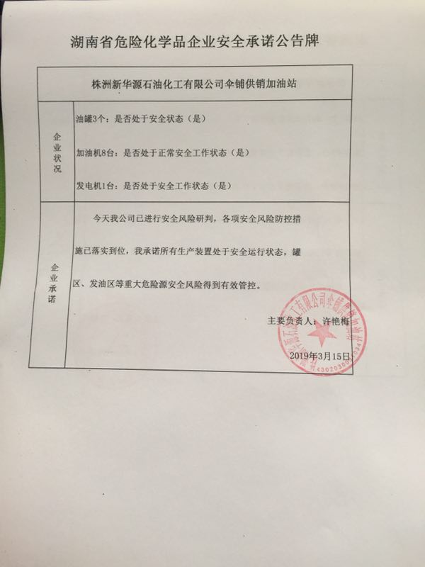 20190315安全承诺公告牌公示