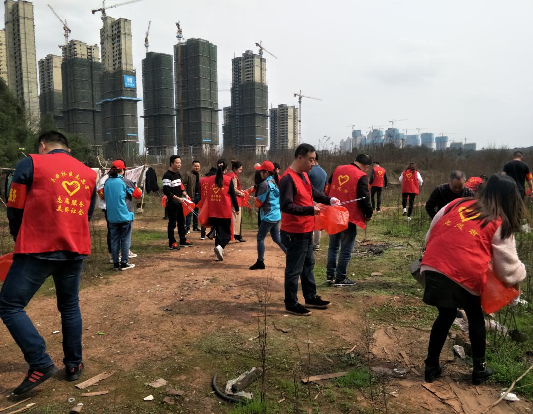 征管办开展"垃圾不落地，新区更美丽"活动