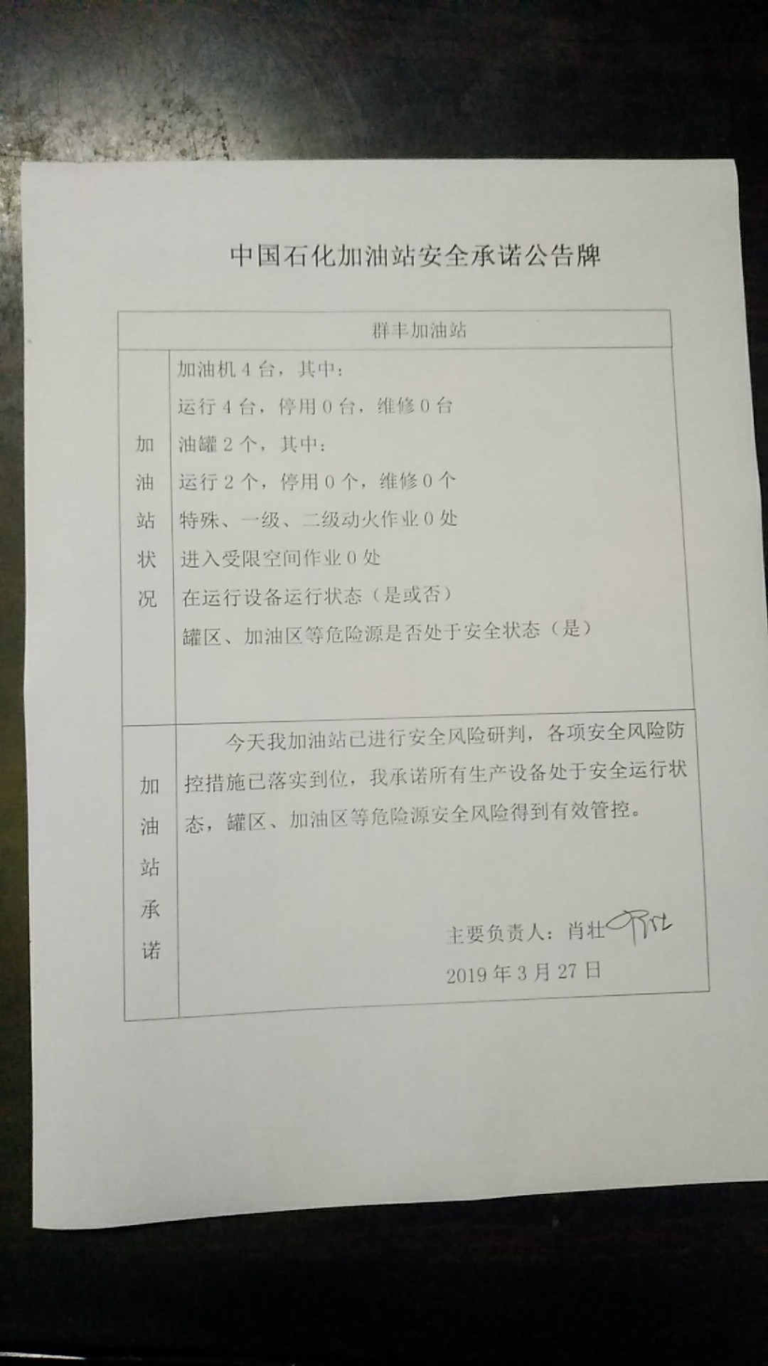 20190327安全承诺公告牌公示