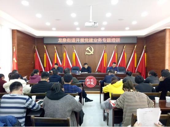 龙泉街道开展党建业务专题培训
