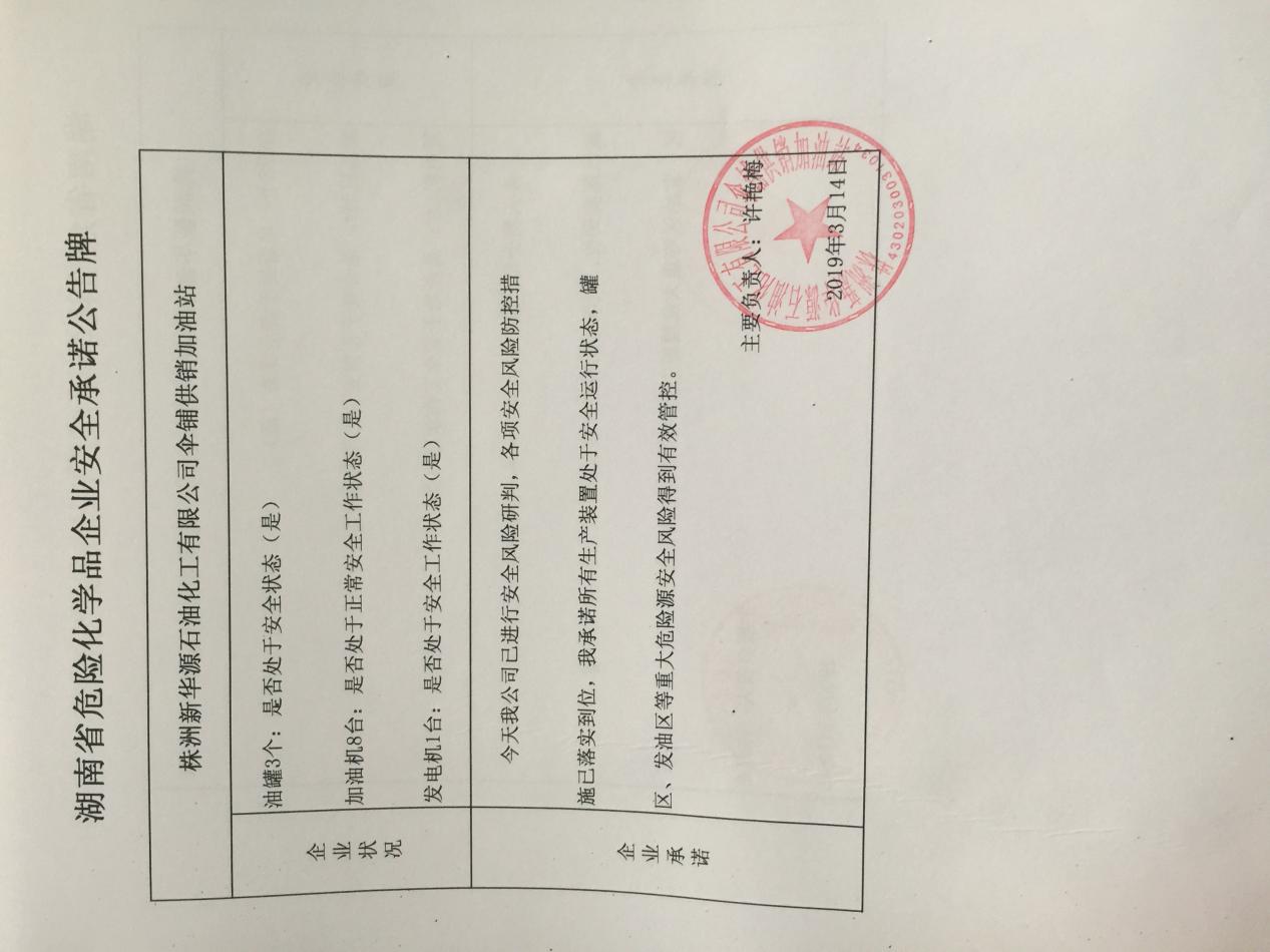 20190314安全承诺公告牌公示