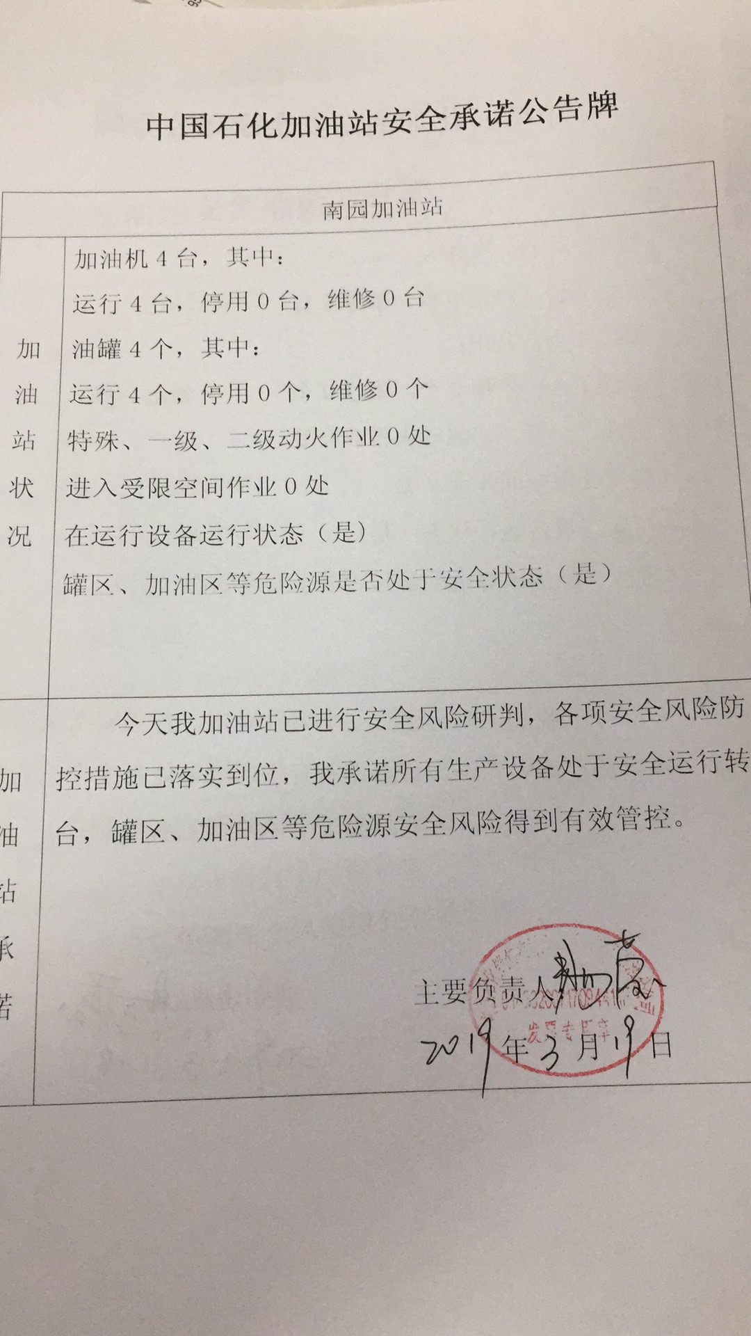 20190319安全承诺公告牌公示