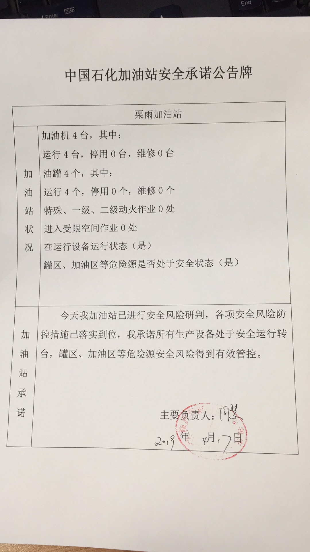 20190417安全承诺公告牌公