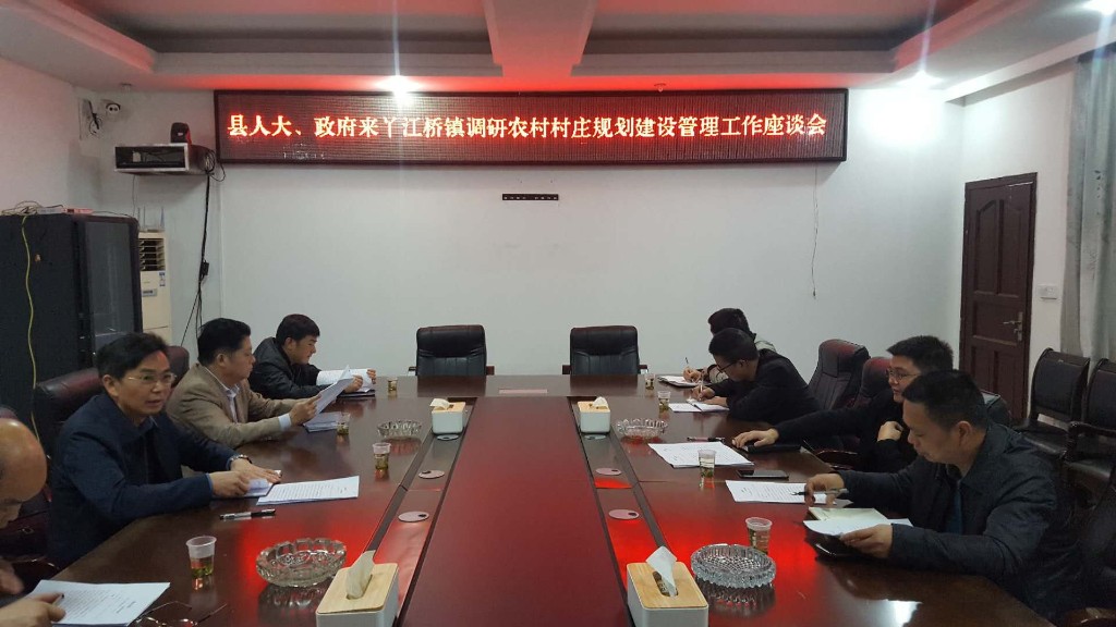 县人大、政府来丫江桥调研农村村庄规划 建设管理工作