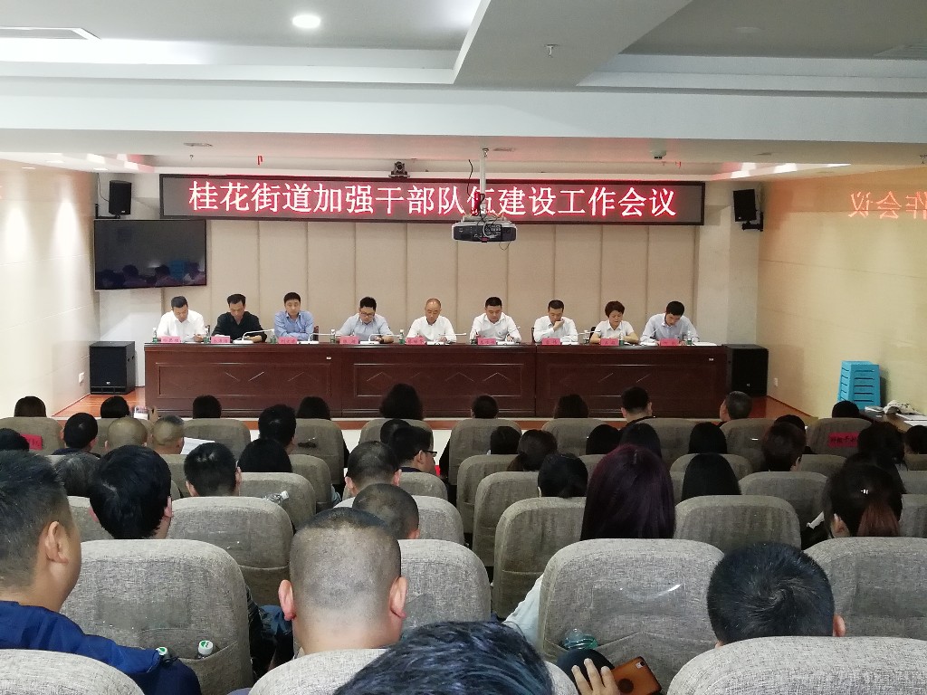 桂花街道召开加强干部队伍建设工作会议