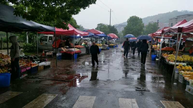 董家塅街道街道城管部门设临时疏导点普惠于民 经营户自发感谢送锦旗