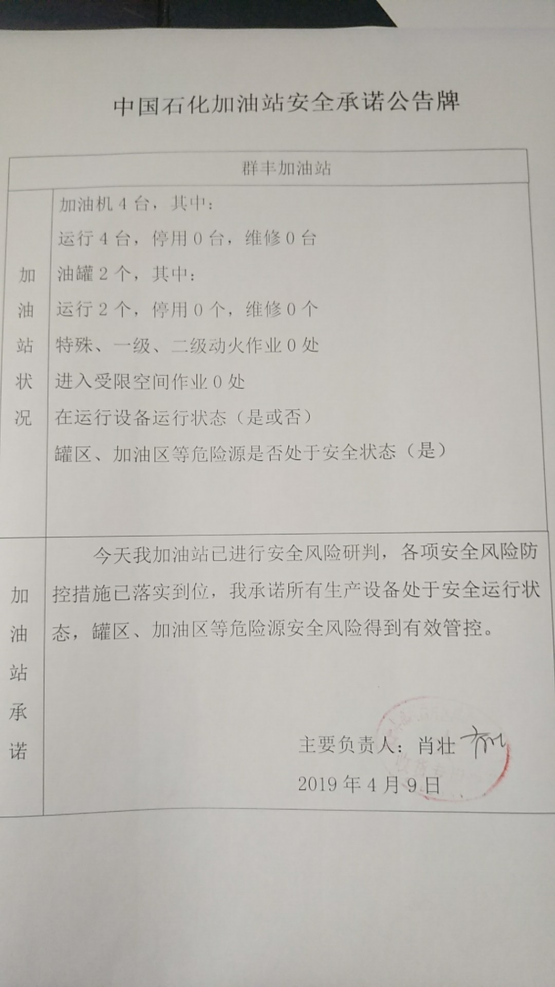 20190409安全承诺公告牌公示
