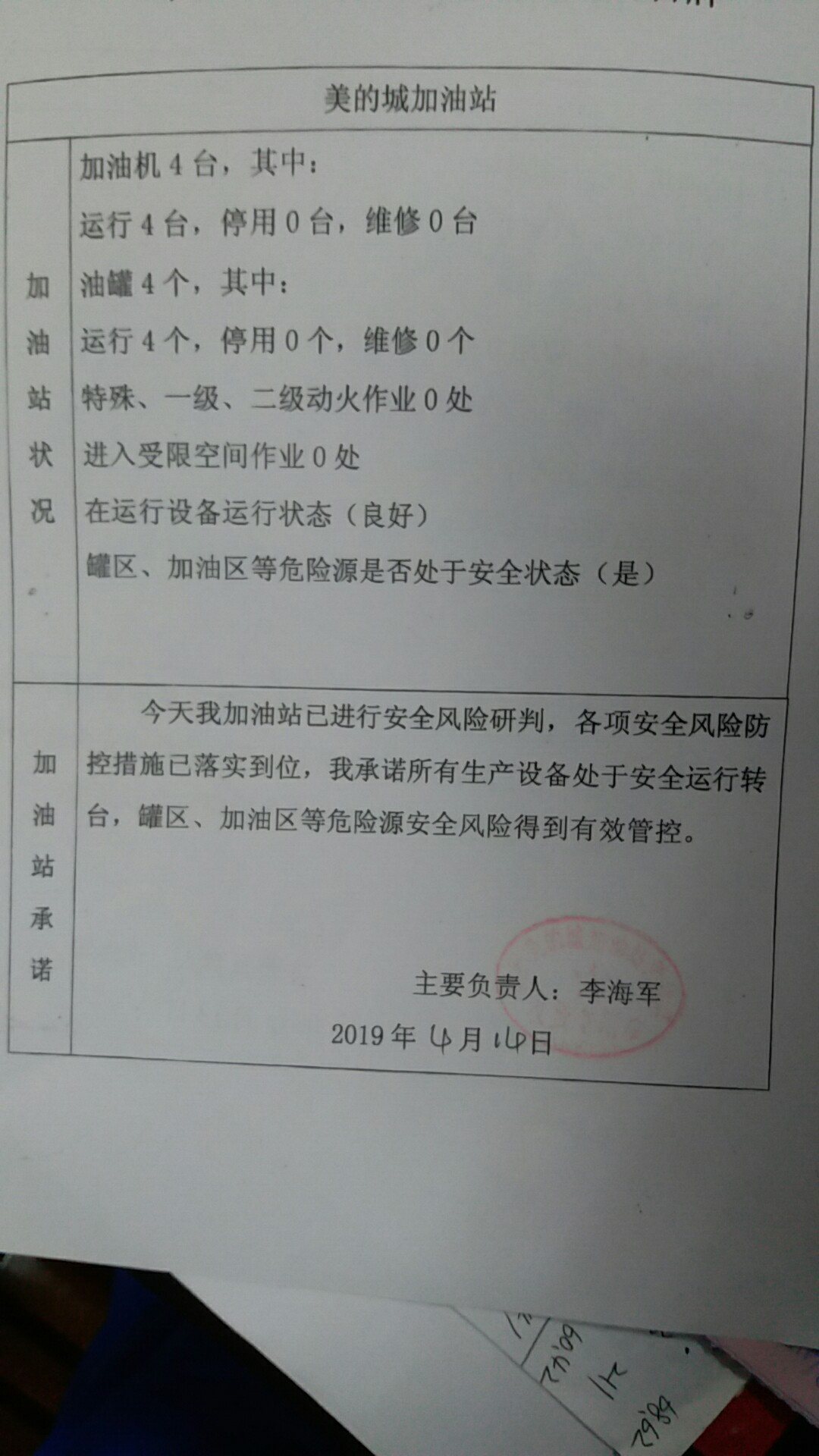 20190414安全承诺公告牌公示