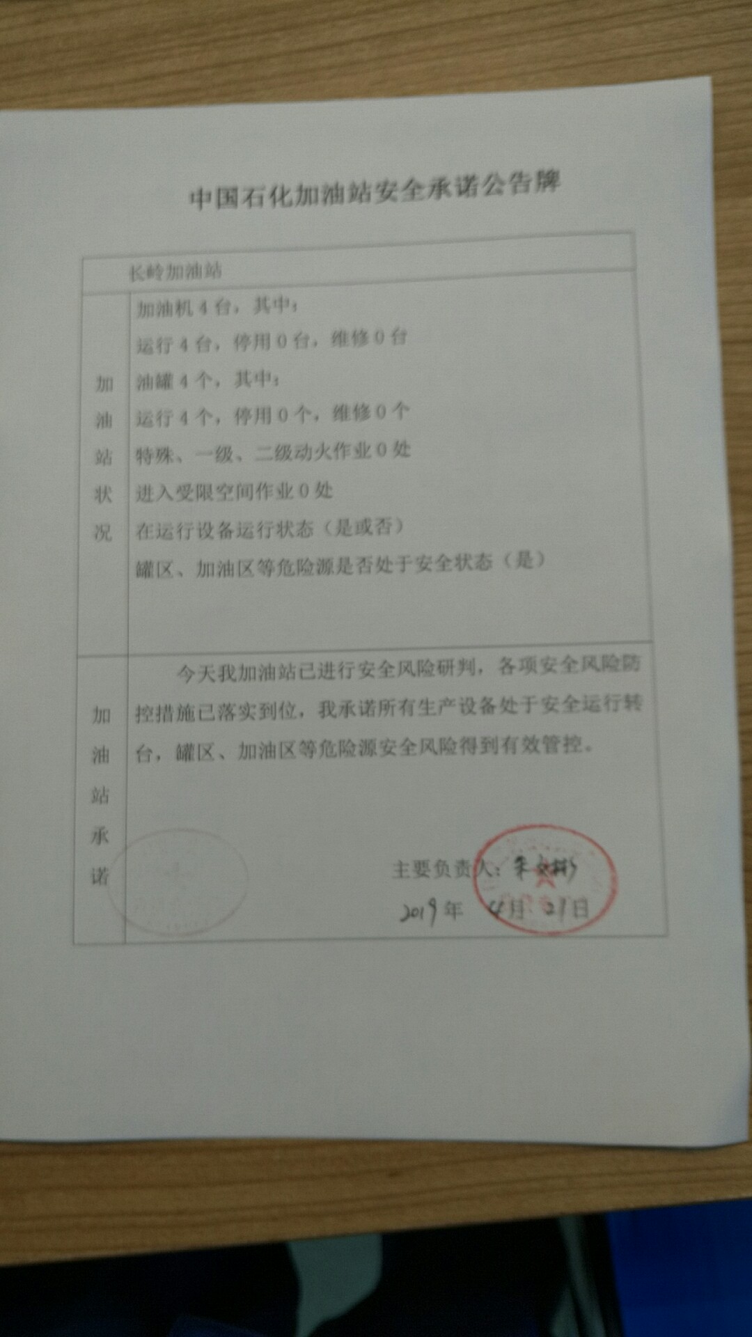 20190421安全承诺公告牌公示