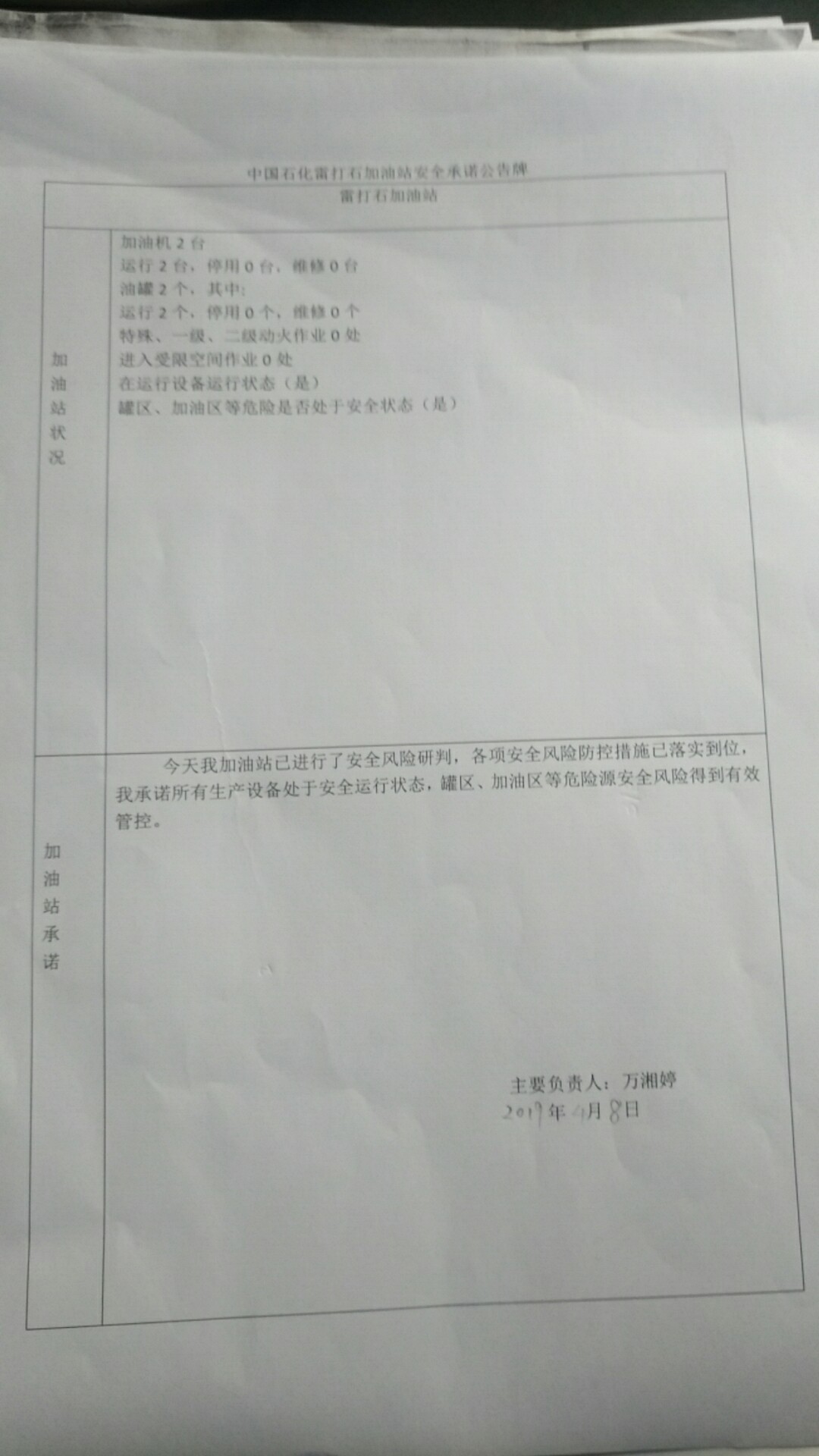 20190408安全承诺公告牌公示