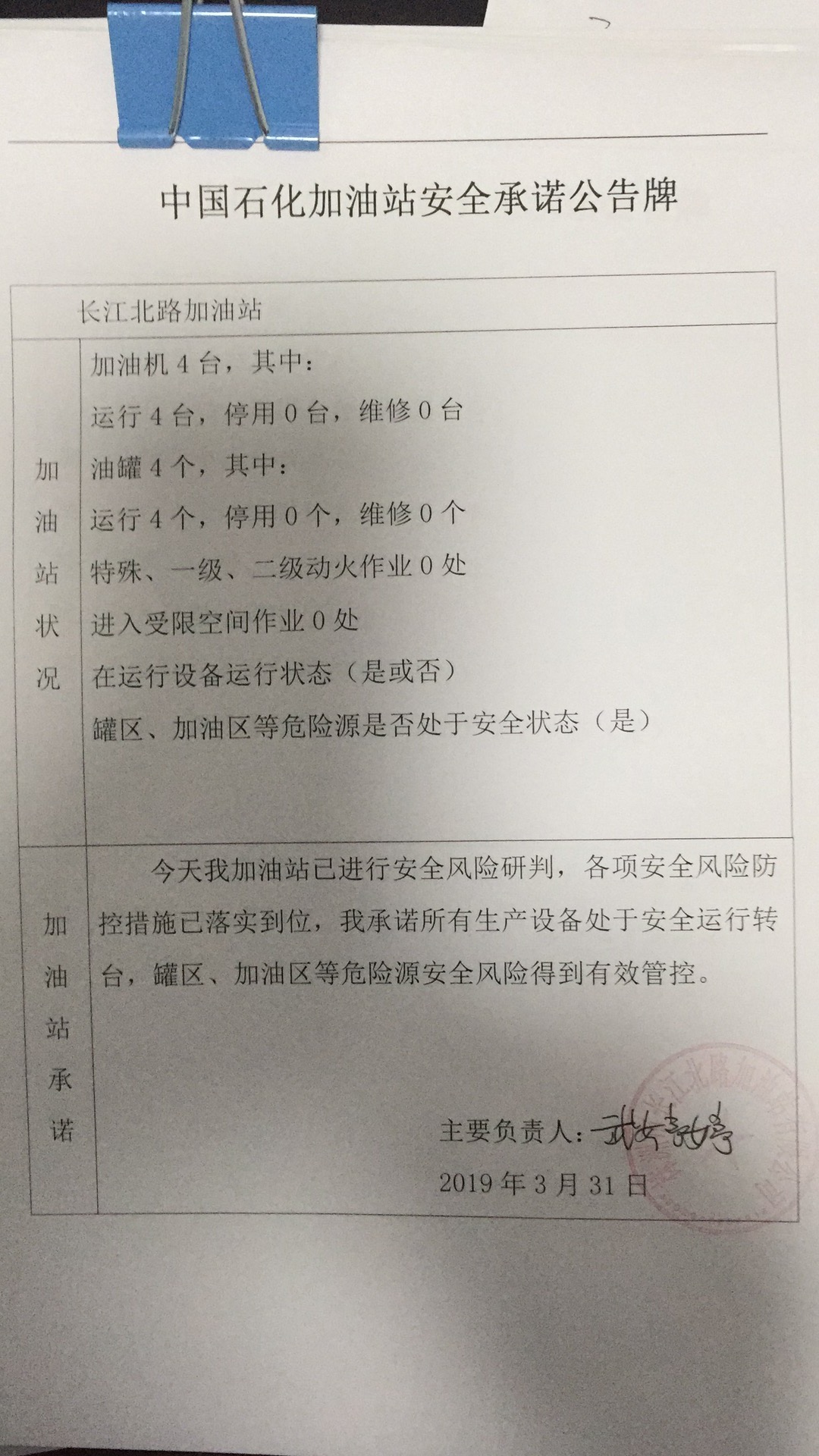 20190331安全承诺公告牌公示