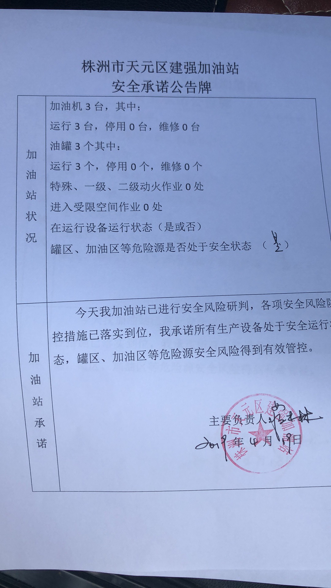 20190419安全承诺公告牌公示