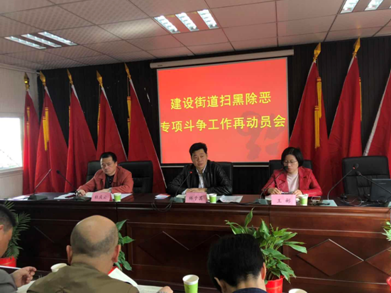 建设街道召开扫黑除恶专项斗争再动员会