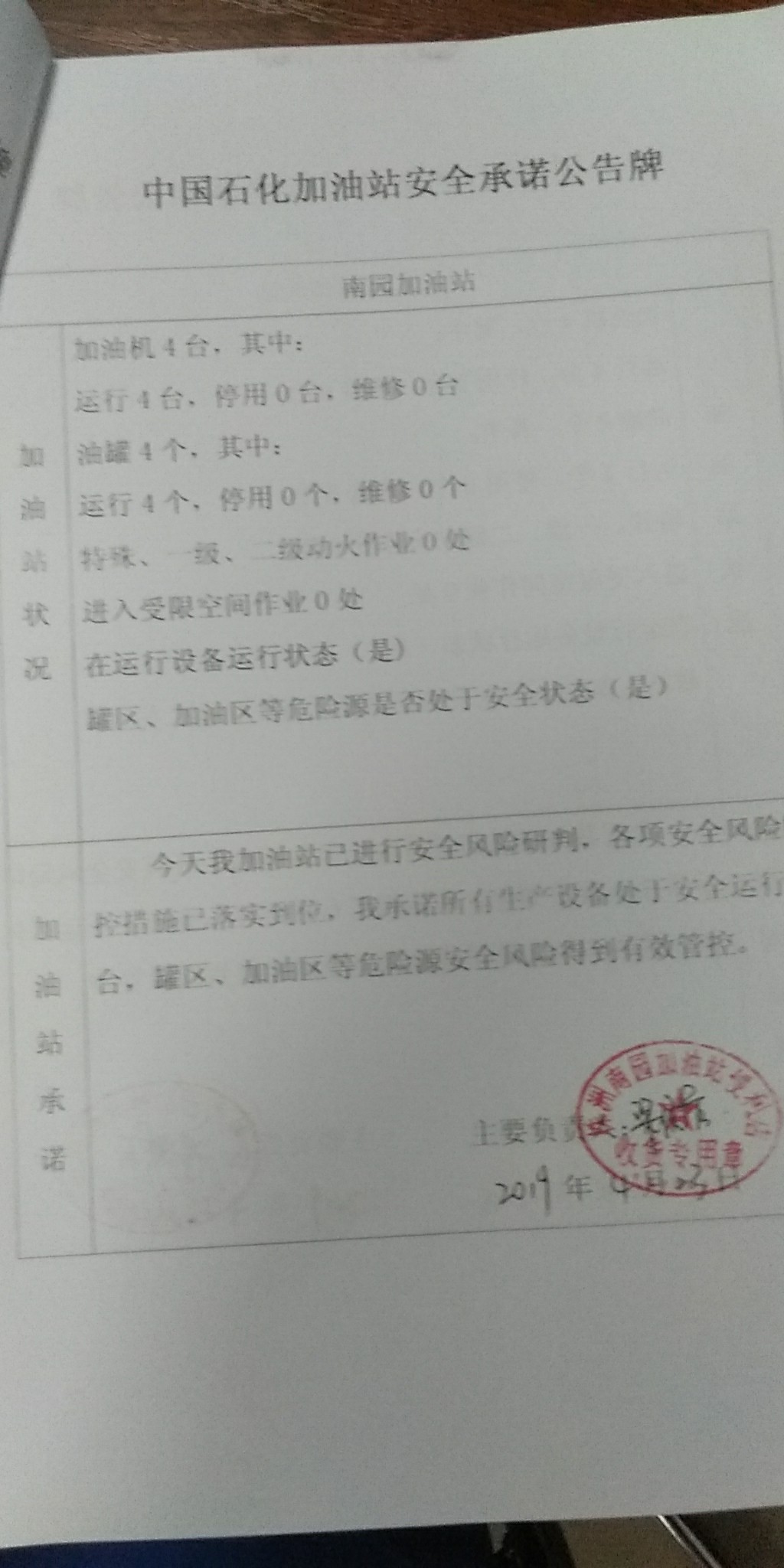 20190423安全承诺公告牌公示