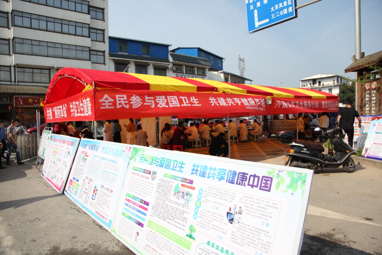 芦淞区开展第31个“爱国卫生月”宣传日活动