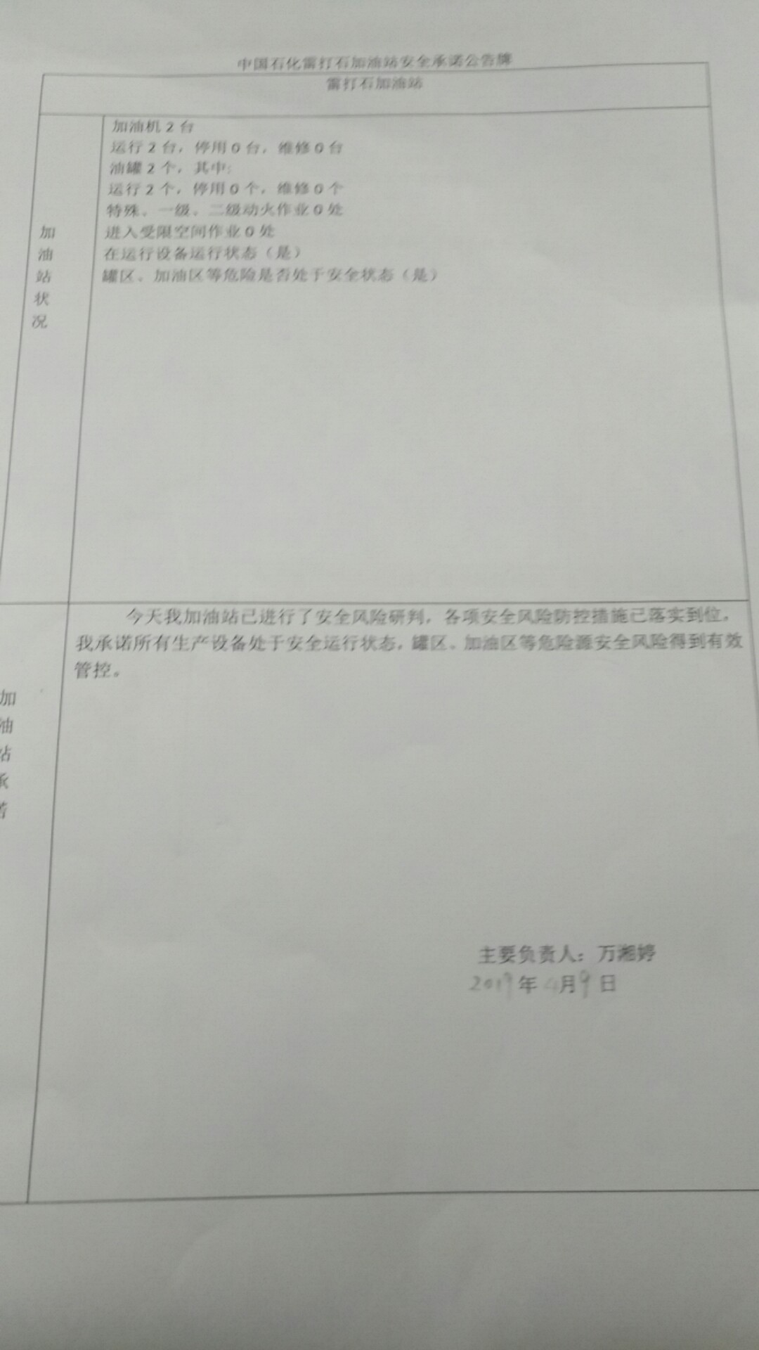 20190409安全承诺公告牌公示