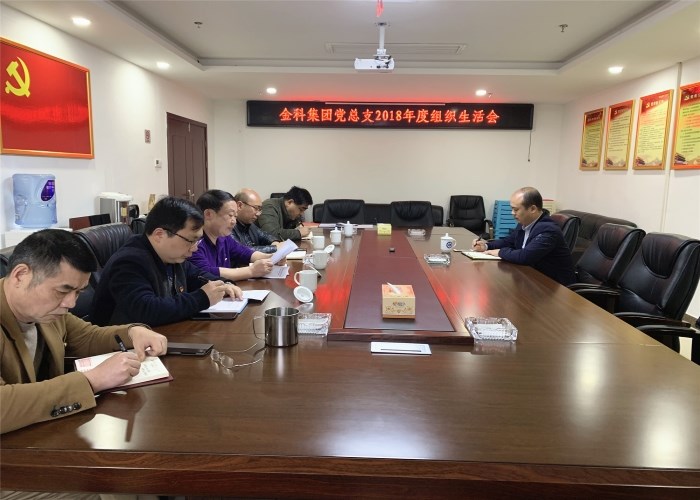 金科集团党总支召开2018年度组织生活会