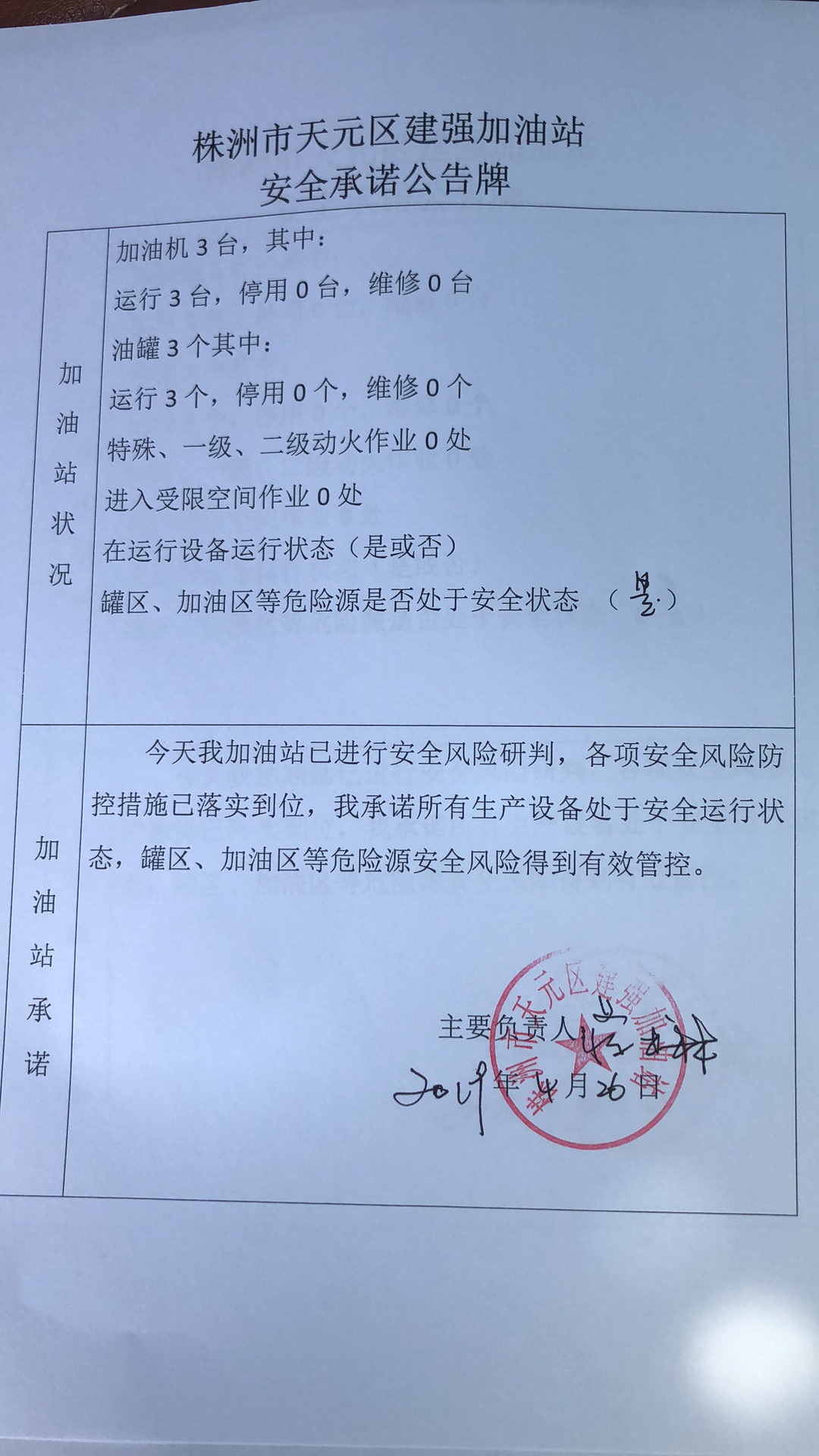 20190426安全承诺公告牌公示