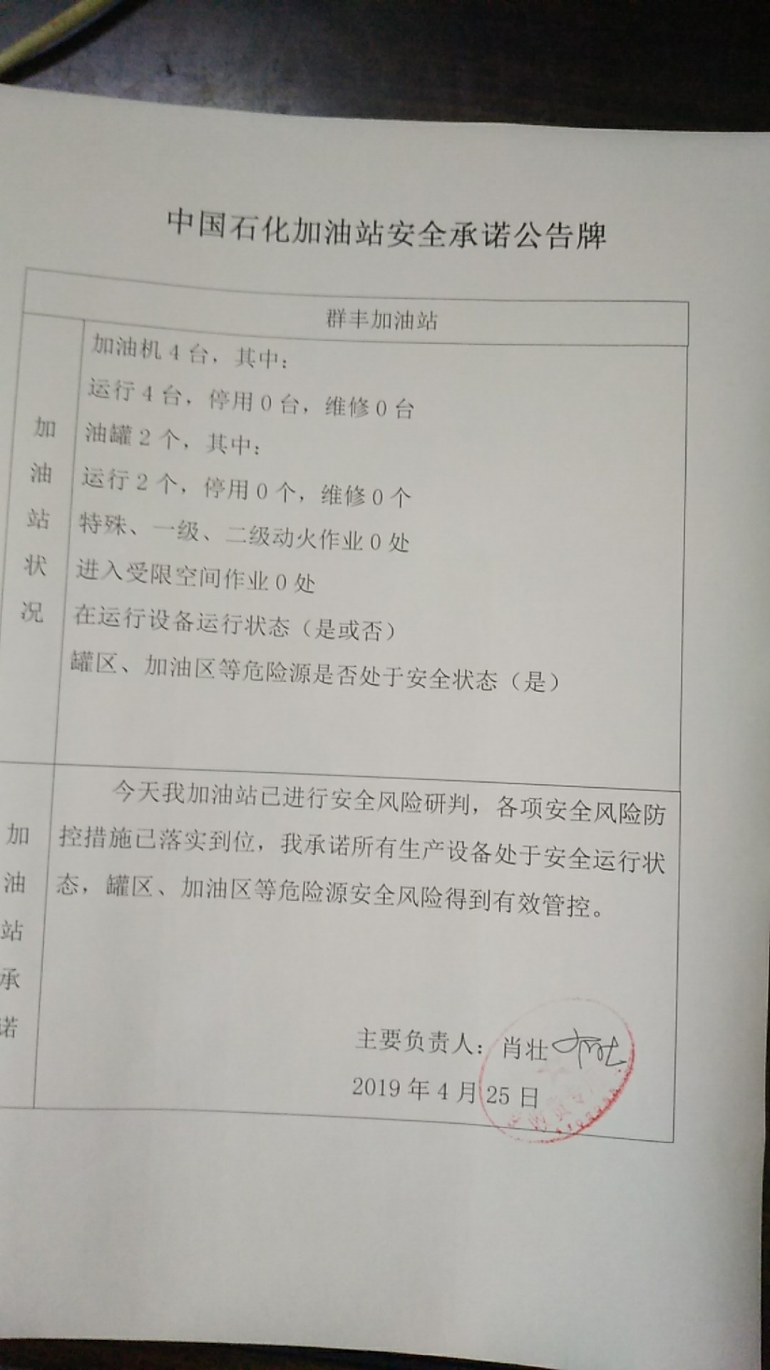 20190425安全承诺公告牌公示