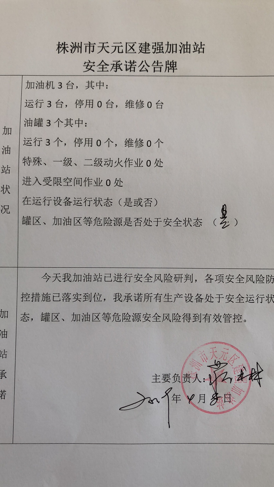 20190408安全承诺公告牌公示