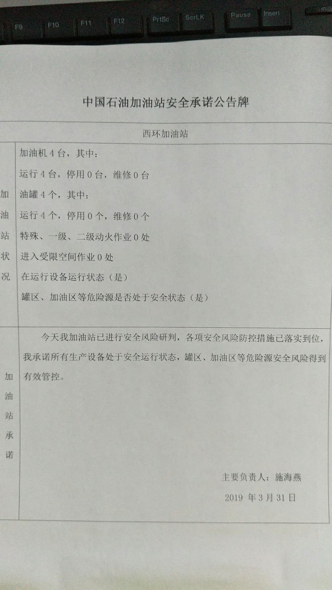 20190331安全承诺公告牌公示