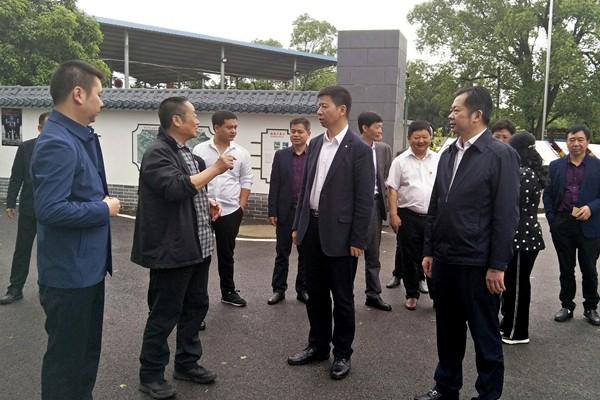 江苏省政府研究室顾问卢水生来攸调研农村集体产权制度改革工作