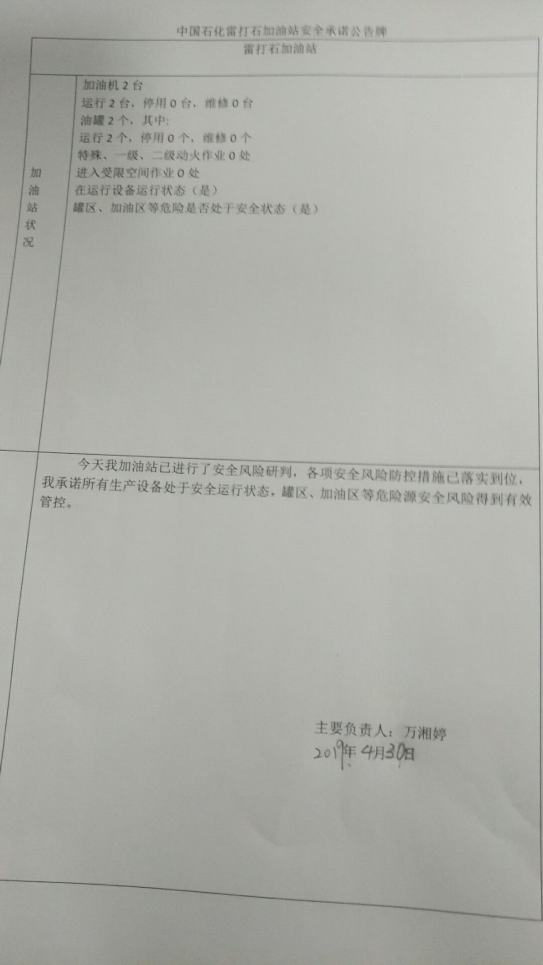 20190430安全承诺公告牌公示