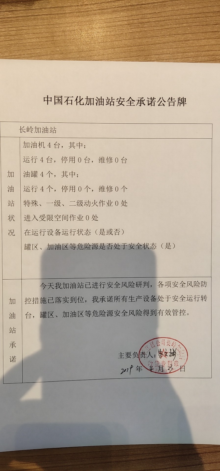20190423安全承诺公告牌公示