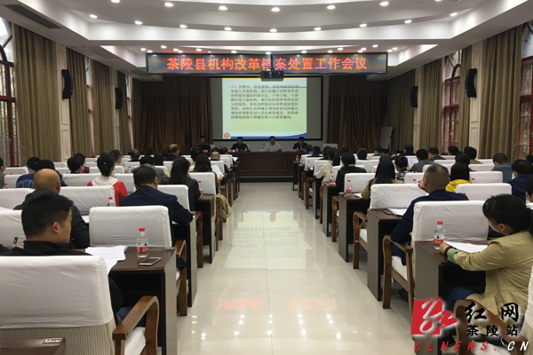 茶陵县机构改革档案处置工作会议召开