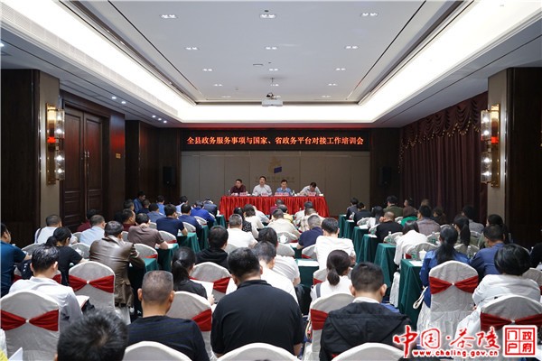 全县政务服务事项与国家、省政务平台对接工作培训会召开