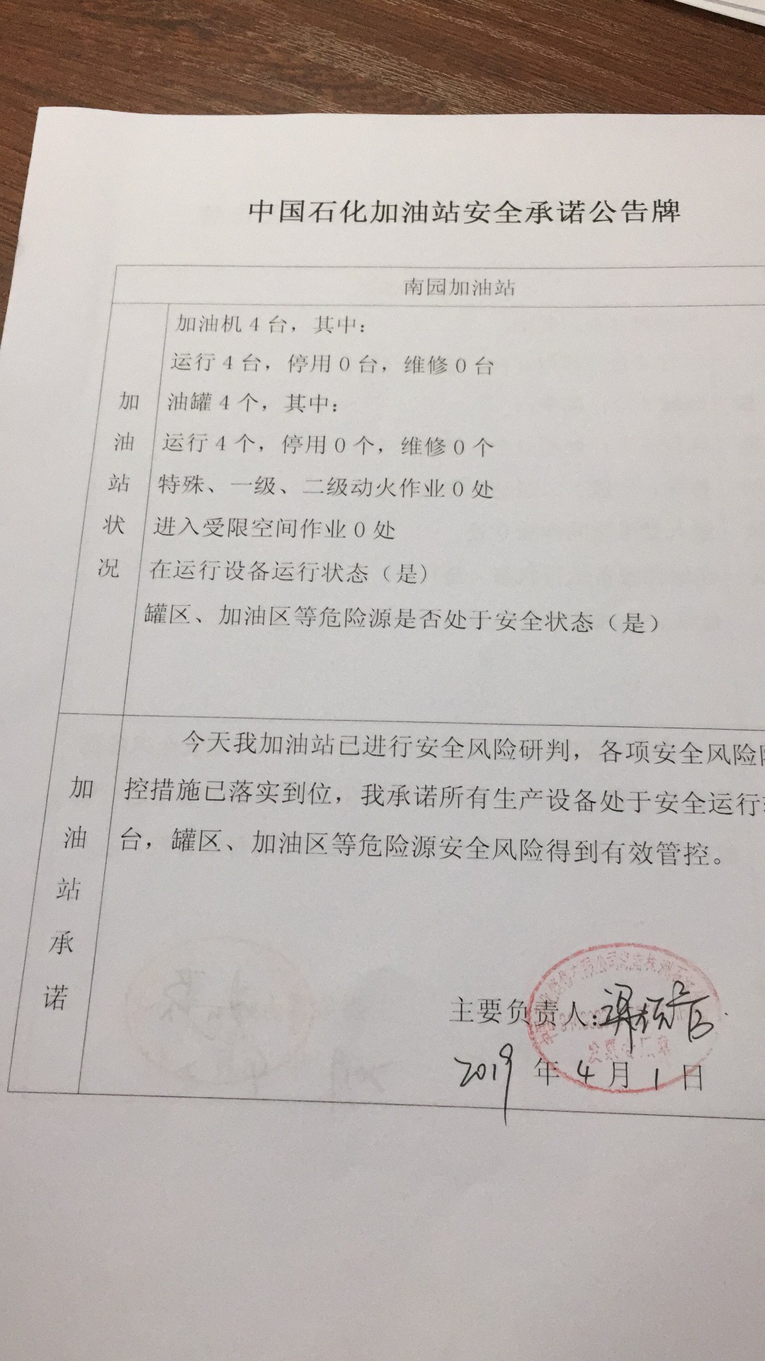 20190401安全承诺公告牌公示