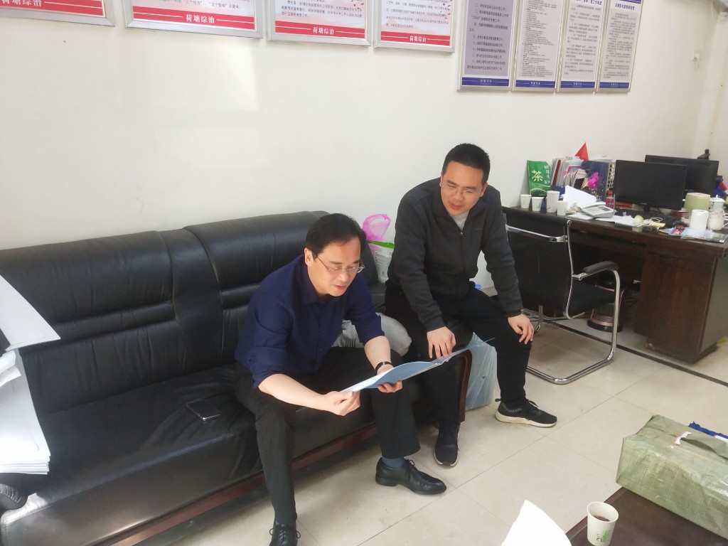 王利波到镇办督查扫黑除恶专项斗争工作